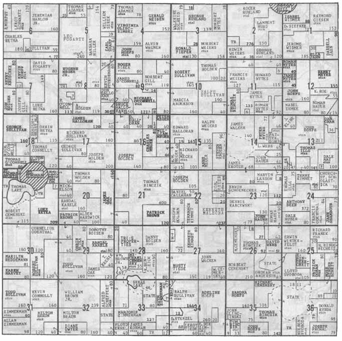 Le Sueur County

Derrynane Township

T-112-N

R-24-W