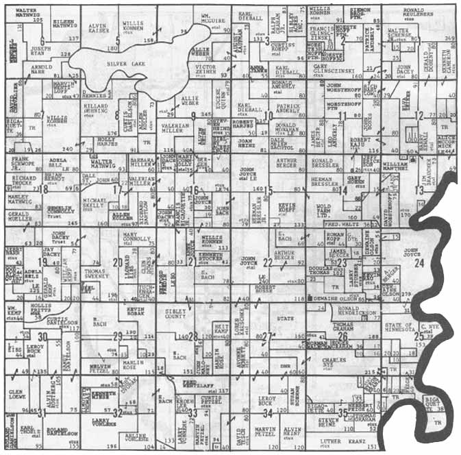 Sibley County

Jessenland Township

T-113-N

R-26-W