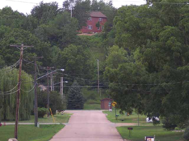 Red house on the hill