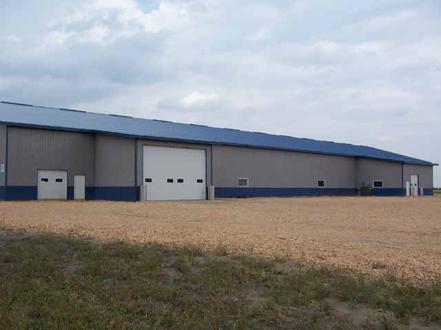 34721 348th Street, Le Sueur, MN
30 acre parcel with a new 2007 facility: 80x240 with two bumpouts
2007 Building has metal exterior, 6 inch concrete floor w in floor heat, 18 ft ceilings w perforated steel sound absorbers, high eff lighting,
4 doors: 20x16, 12x16, 10x8 & 8x8.
3 phase electric was dug in from Cty Rd 20 in 2007.
3 BR 1999 Module Home moved to site in 2008, 50x50 insulated Shed with floor heat, 20x60 storage shed, 2 car detached 20x30 garage.
22 wooded acres on spur of Barney Fry Creek.
Bedrooms: 3 Baths: 3 Year Built: 1999
Square feet: 1404 main
Lot Size: 30 acres