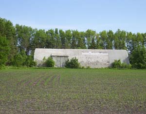 Quonset with concrete floor