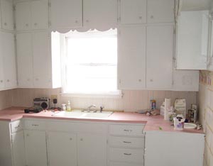 Kitchen during remodeling