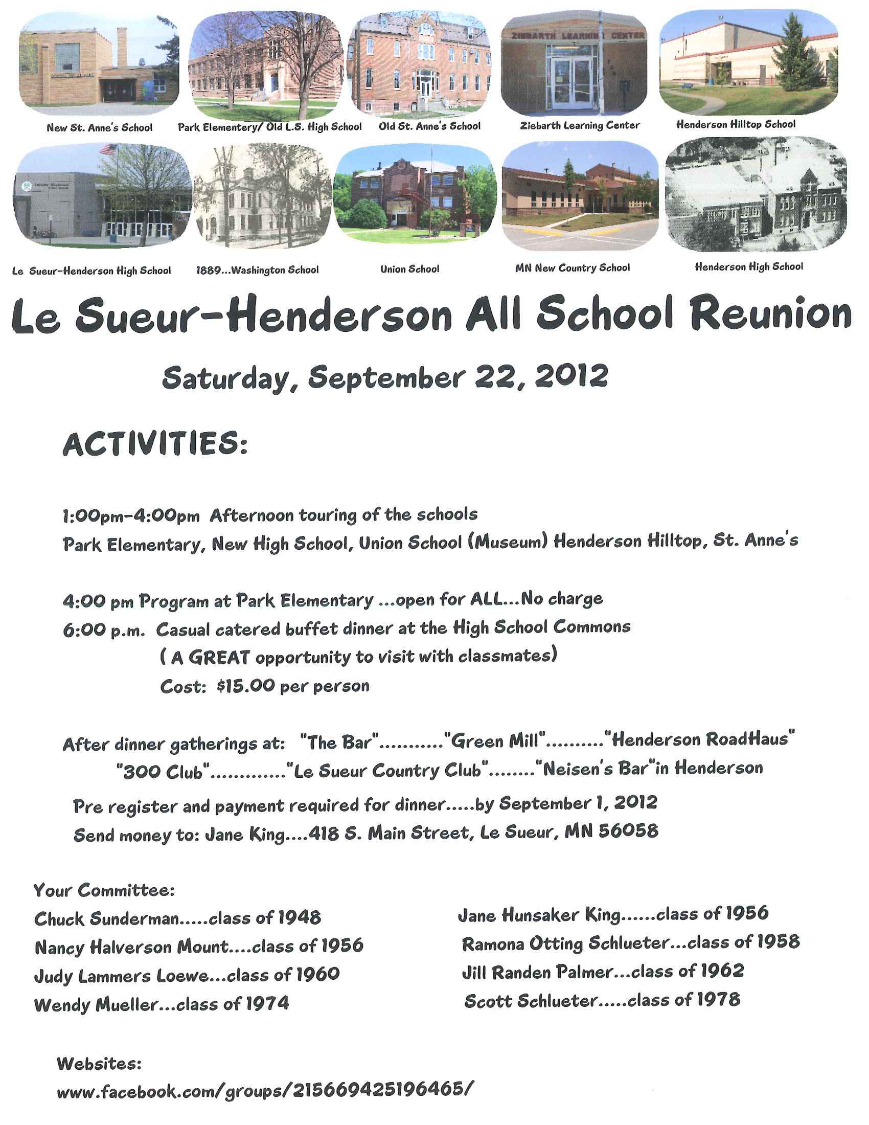 Le Sueur All School Reunion